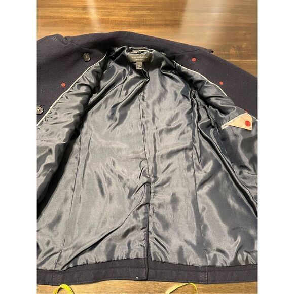 J.Crew navy coat cashmere by Nello Gori - Picture 11 of 13